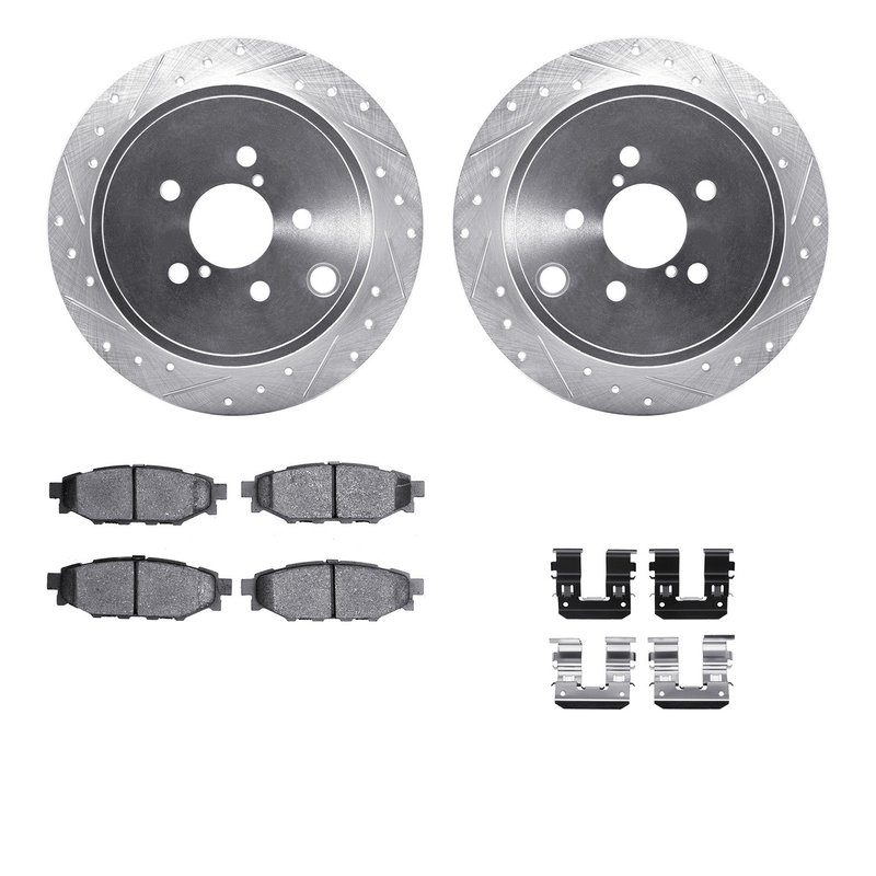 Dynamite Friction 7512-13041 Disc Brake Kit - Rear
