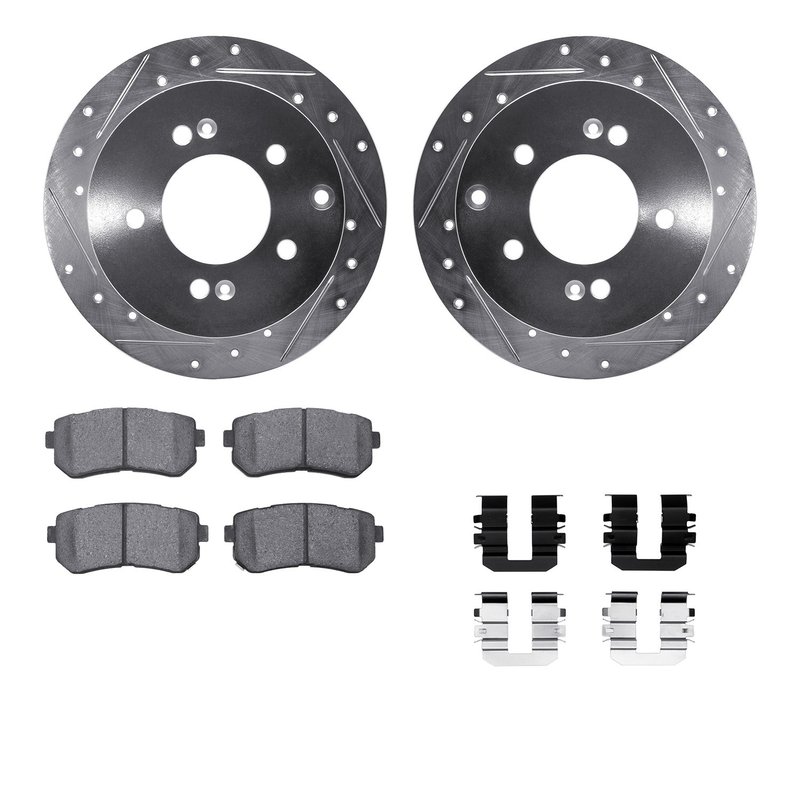 Dynamite Friction 7512-21017 Disc Brake Kit - Rear