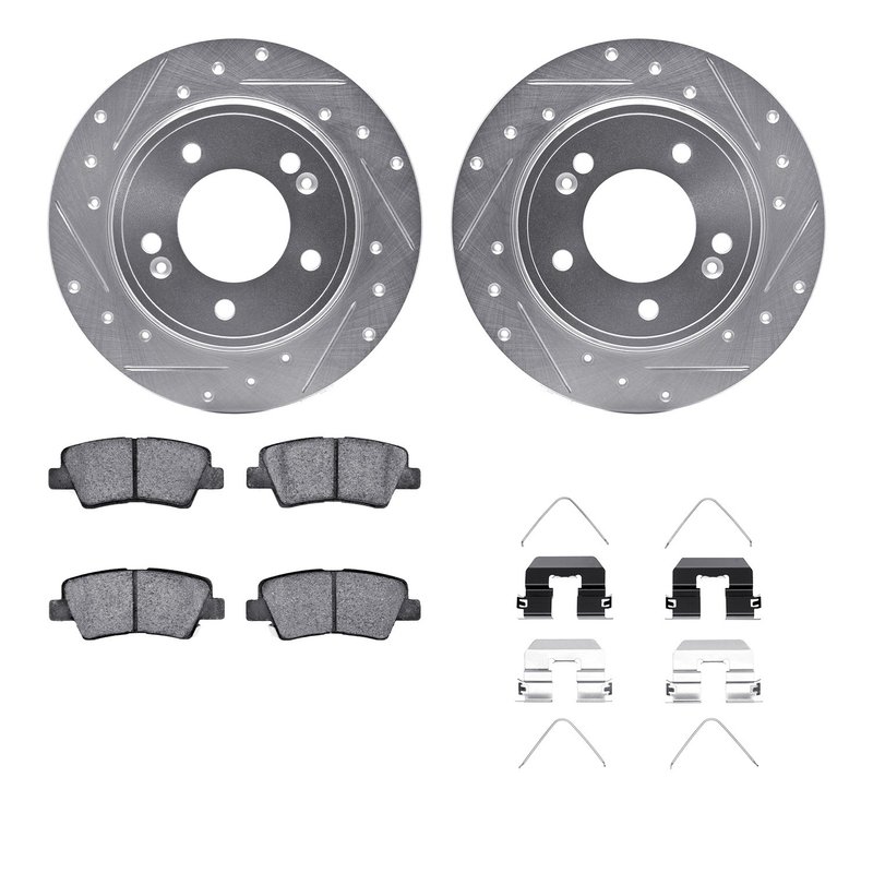 Dynamite Friction 7512-21034 Disc Brake Kit - Rear