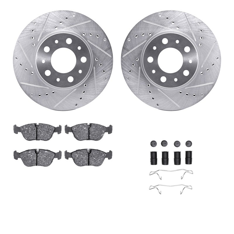 Dynamite Friction 7512-27022 Disc Brake Kit - Front