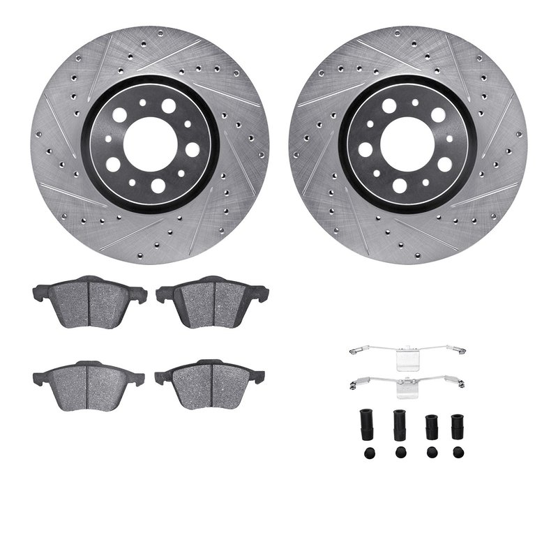 Dynamic Friction 7512-27052 Disc Brake Kit - Front