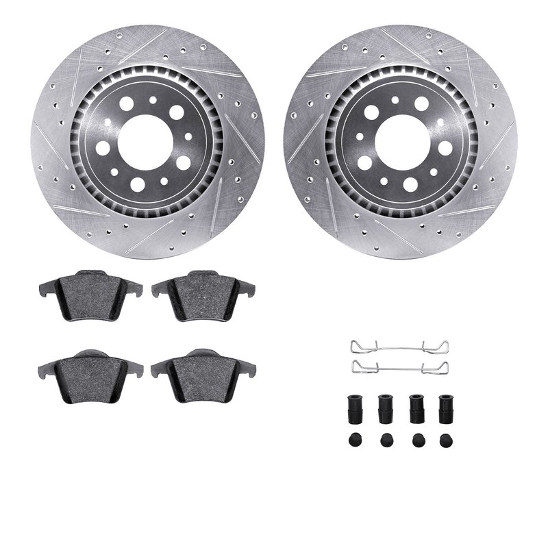 Dynamite Friction 7512-27053 Disc Brake Kit - Rear