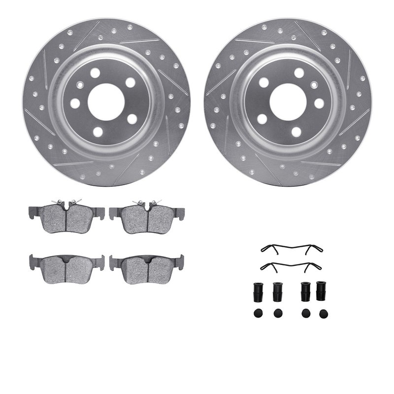 Dynamite Friction 7512-27057 Disc Brake Kit - Rear