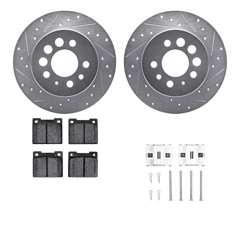Dynamite Friction 7512-27102 Disc Brake Kit - Rear