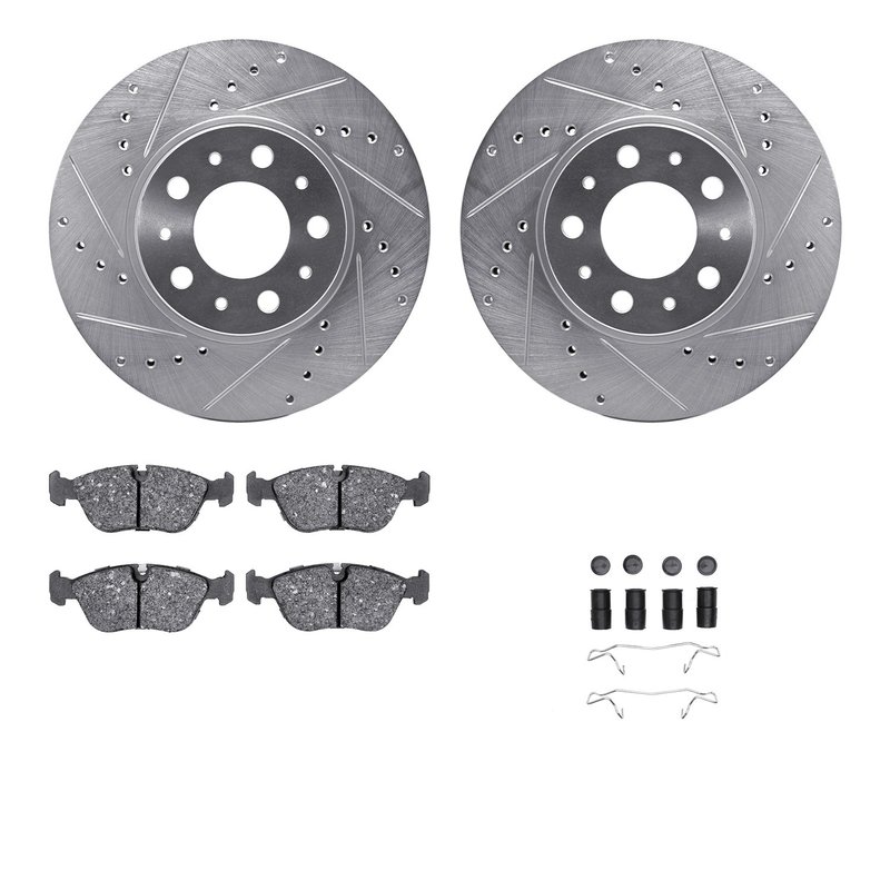 Dynamite Friction 7512-27153 Disc Brake Kit - Front