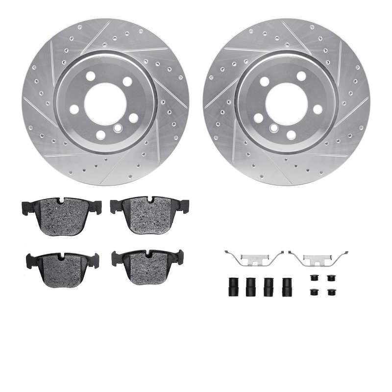 Dynamic Friction 7512-31077 Disc Brake Kit - Rear