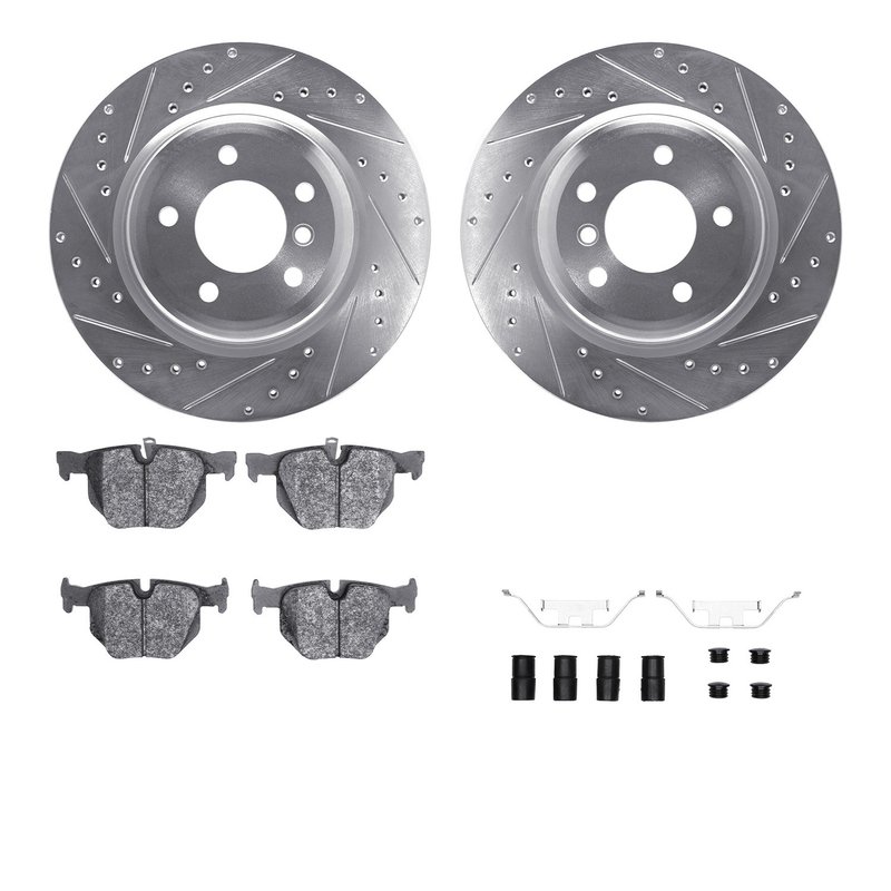 Dynamite Friction 7512-31087 Disc Brake Kit - Rear