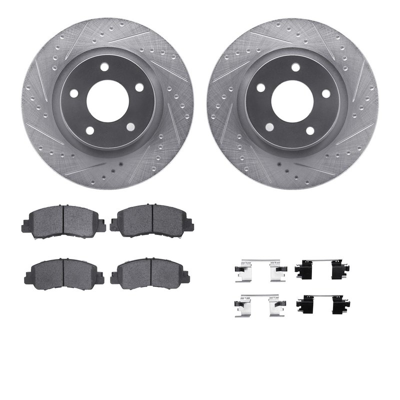 Dynamite Friction 7512-39015 Disc Brake Kit - Front