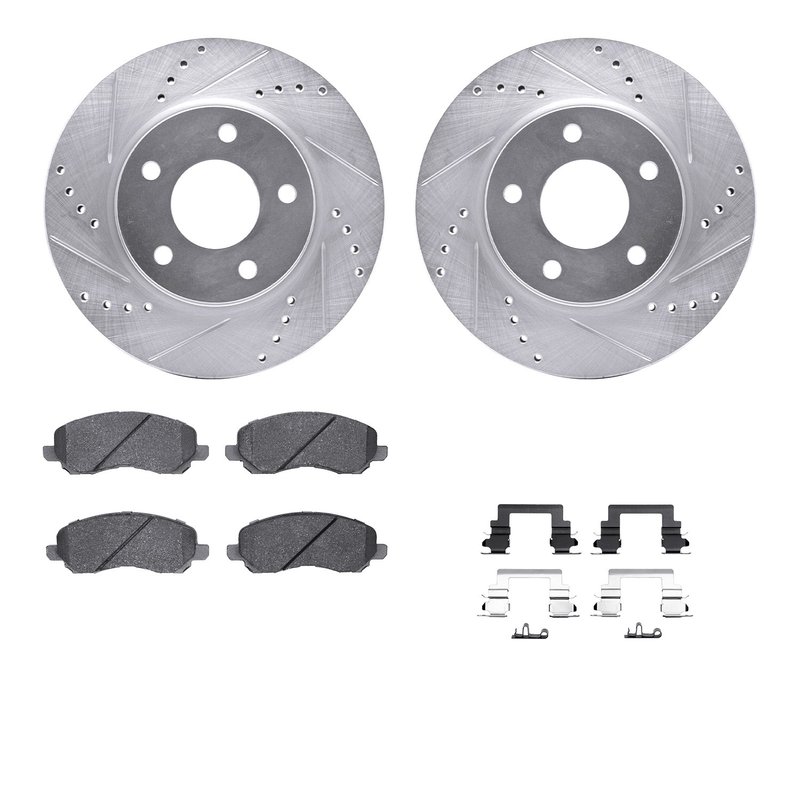 Dynamite Friction 7512-40026 Disc Brake Kit - Front