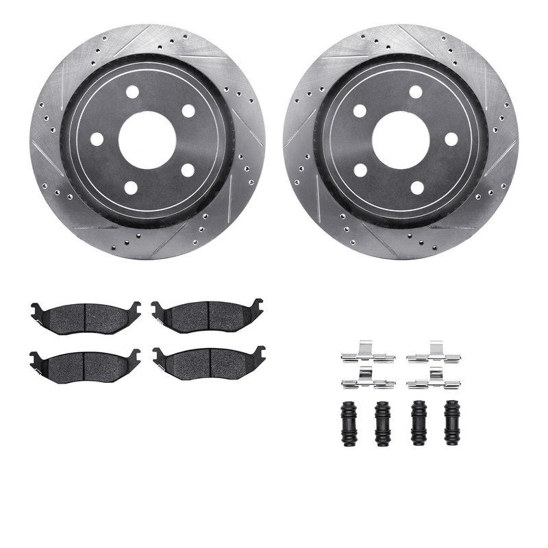 Dynamite Friction 7512-40083 Disc Brake Kit - Rear