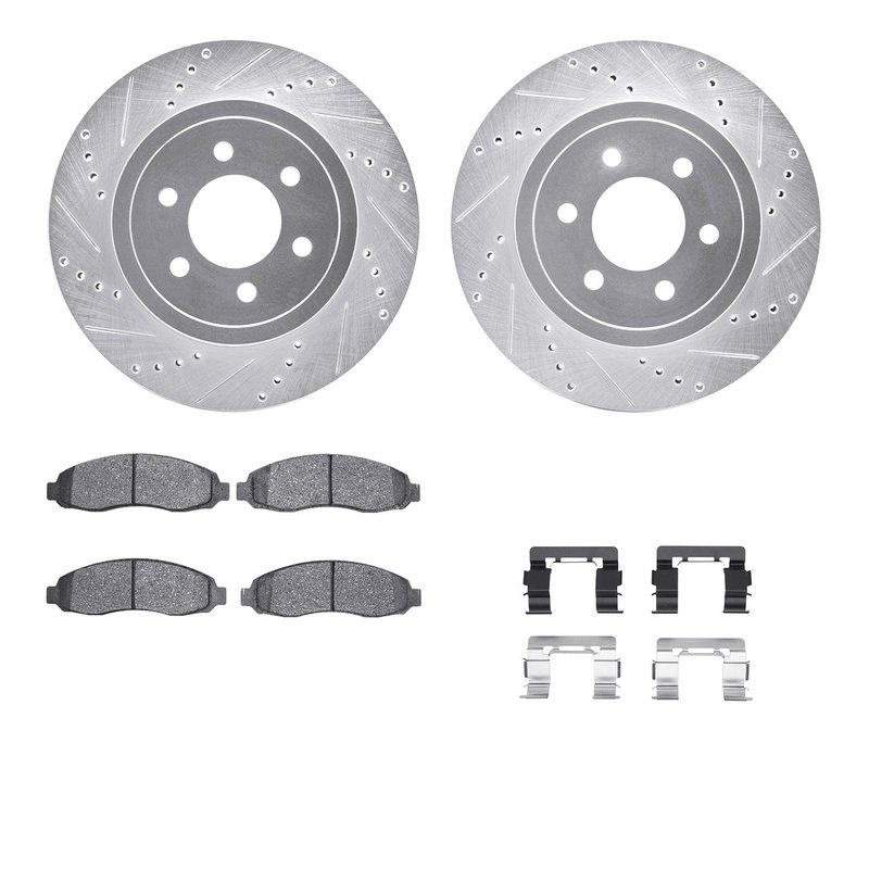 Dynamite Friction 7512-40086 Disc Brake Kit - Front
