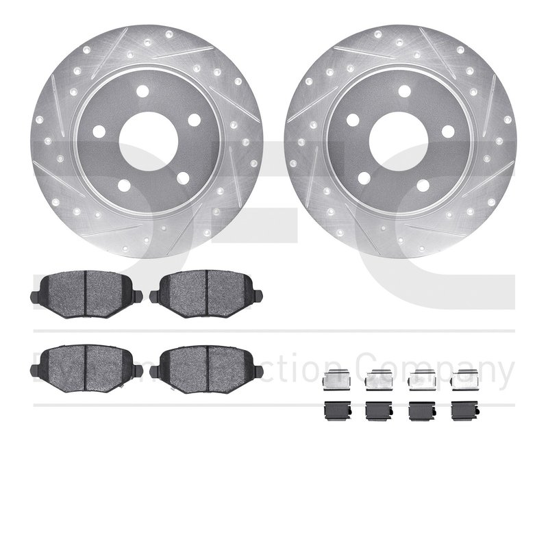 Dynamite Friction 7512-40097 Disc Brake Kit - Rear
