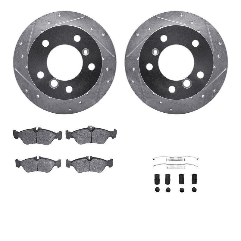 Dynamite Friction 7512-40237 Disc Brake Kit - Rear