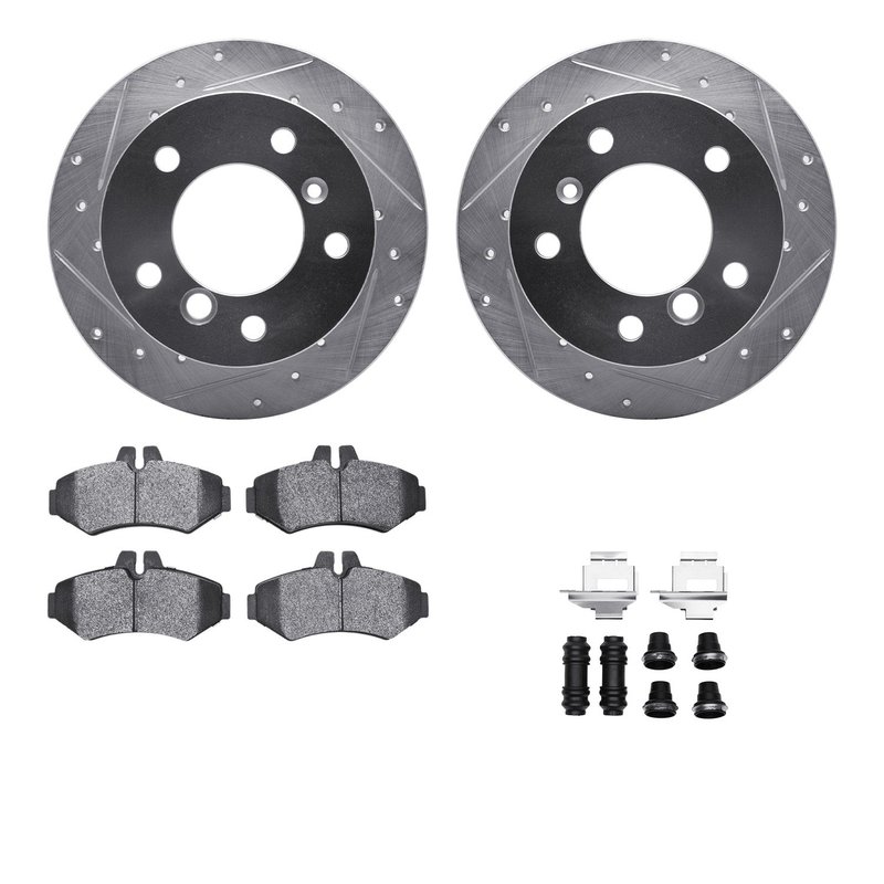 Dynamite Friction 7512-40238 Disc Brake Kit - Rear