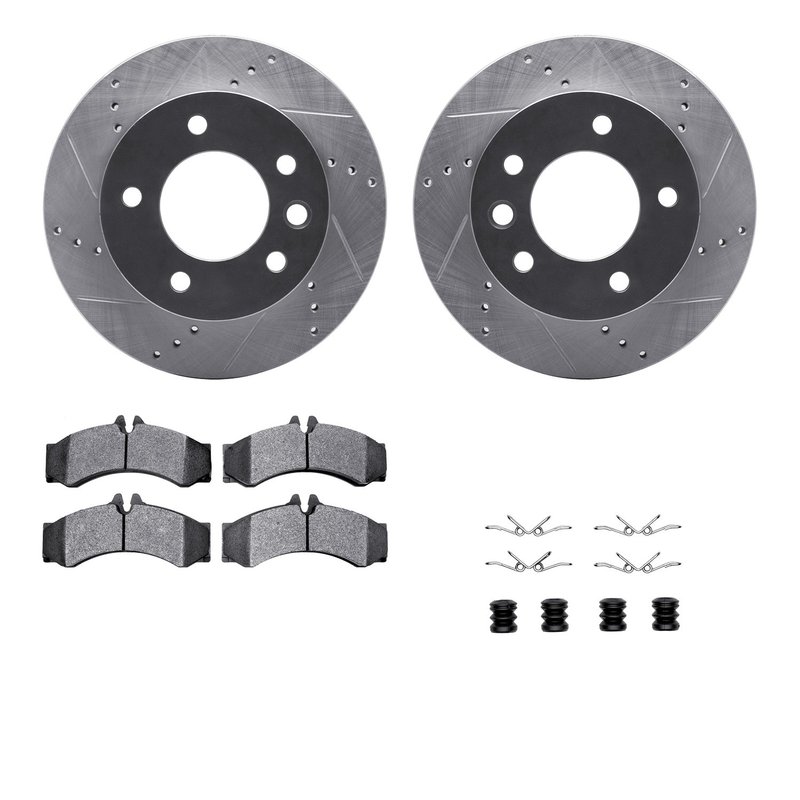 Dynamite Friction 7512-40258 Disc Brake Kit - Front