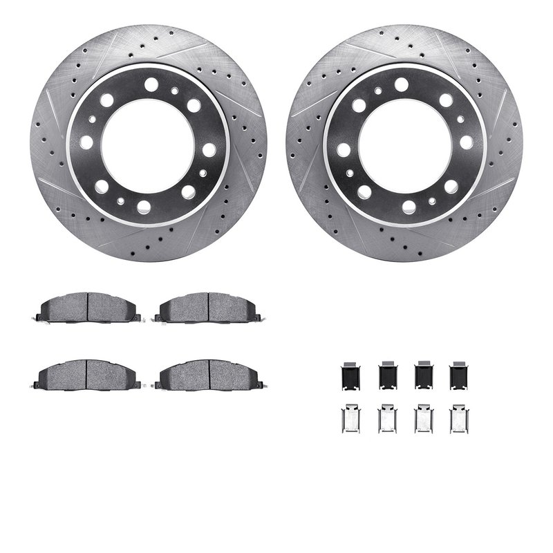 Dynamite Friction 7512-40516 Disc Brake Kit - Rear