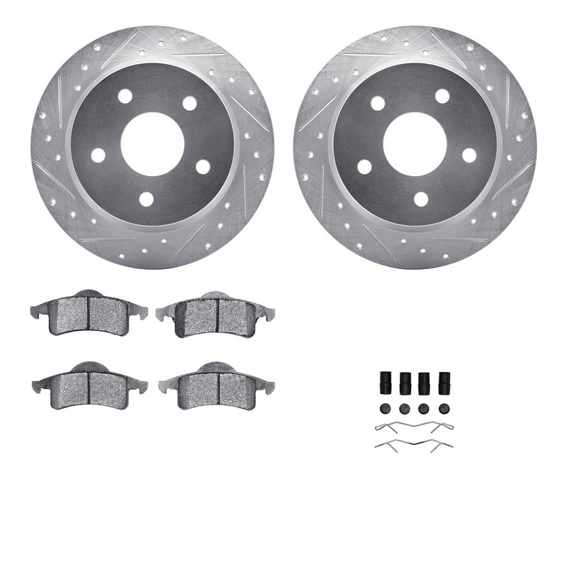 Dynamite Friction 7512-42020 Disc Brake Kit - Rear