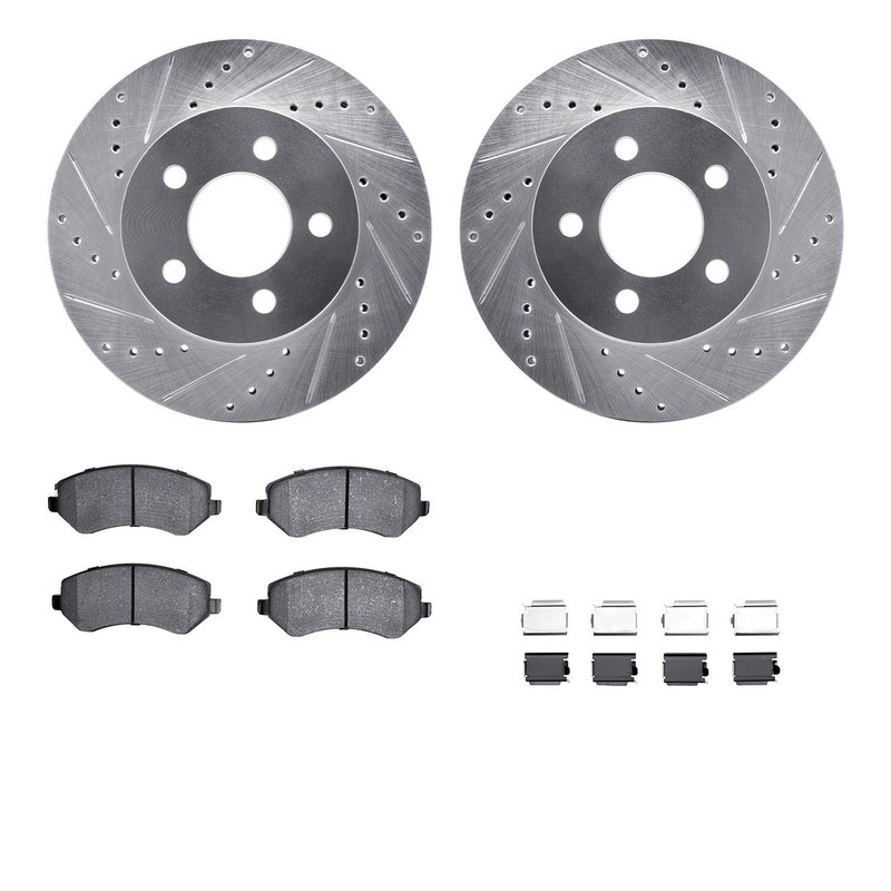 Dynamite Friction 7512-42021 Disc Brake Kit - Front