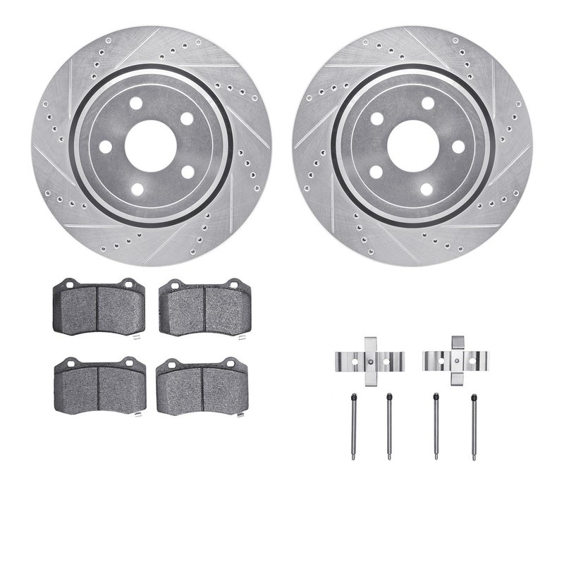 Dynamite Friction 7512-42025 Disc Brake Kit - Rear