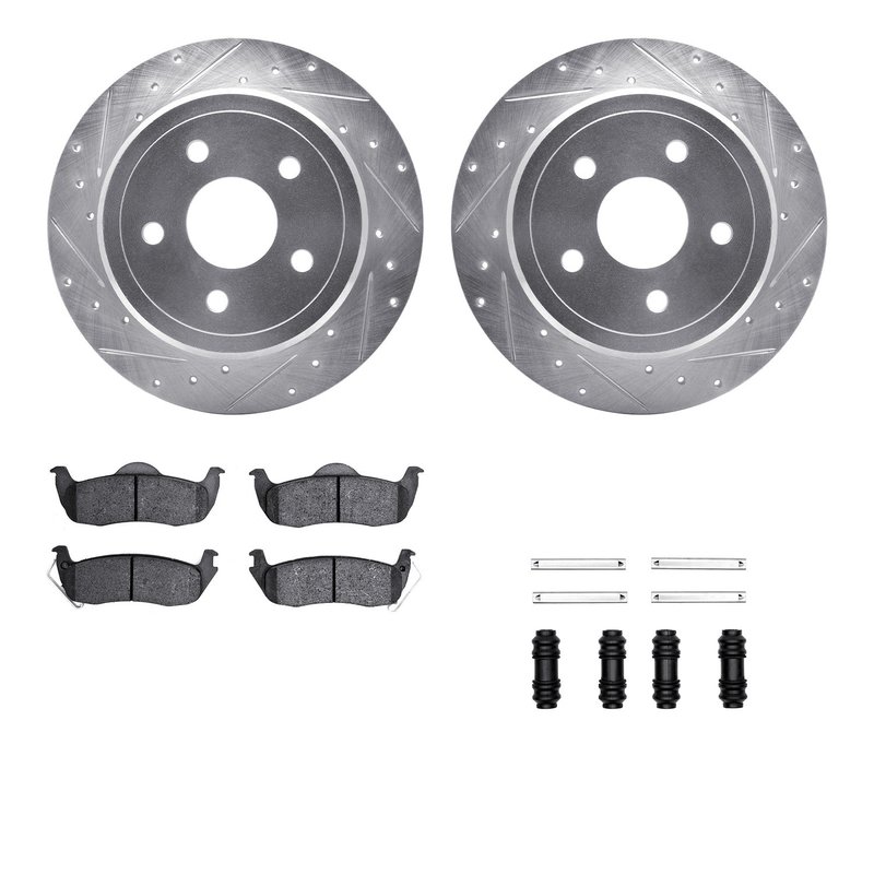 Dynamite Friction 7512-42028 Disc Brake Kit - Rear