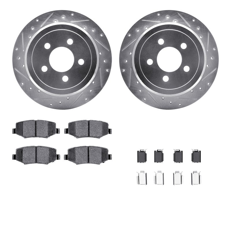 Dynamite Friction 7512-42034 Disc Brake Kit - Rear