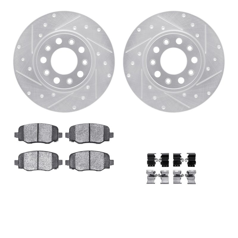 Dynamite Friction 7512-42045 Disc Brake Kit - Rear