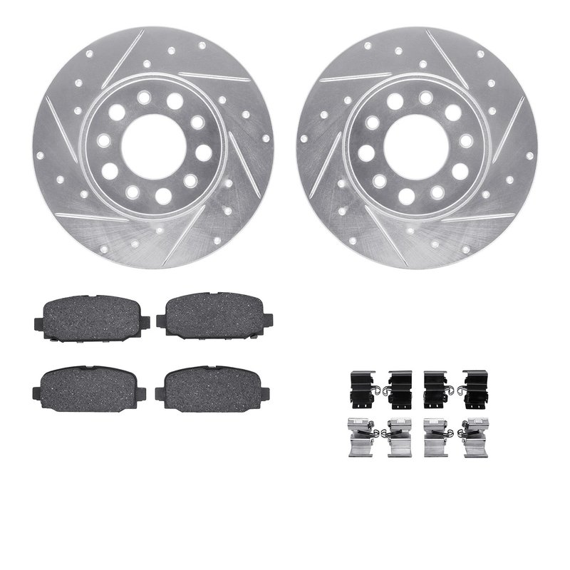 Dynamite Friction 7512-42052 Disc Brake Kit - Rear