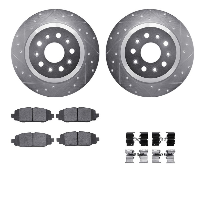 Dynamite Friction 7512-42064 Disc Brake Kit - Rear