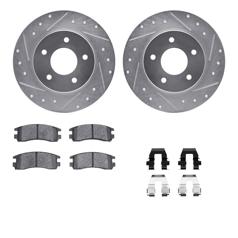 Dynamite Friction 7512-45000 Disc Brake Kit - Rear