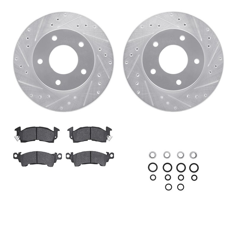Dynamite Friction 7512-45044 Disc Brake Kit - Rear