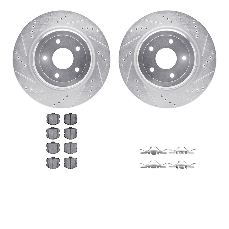 Dynamic Friction 7512-47016 Disc Brake Kit - Rear