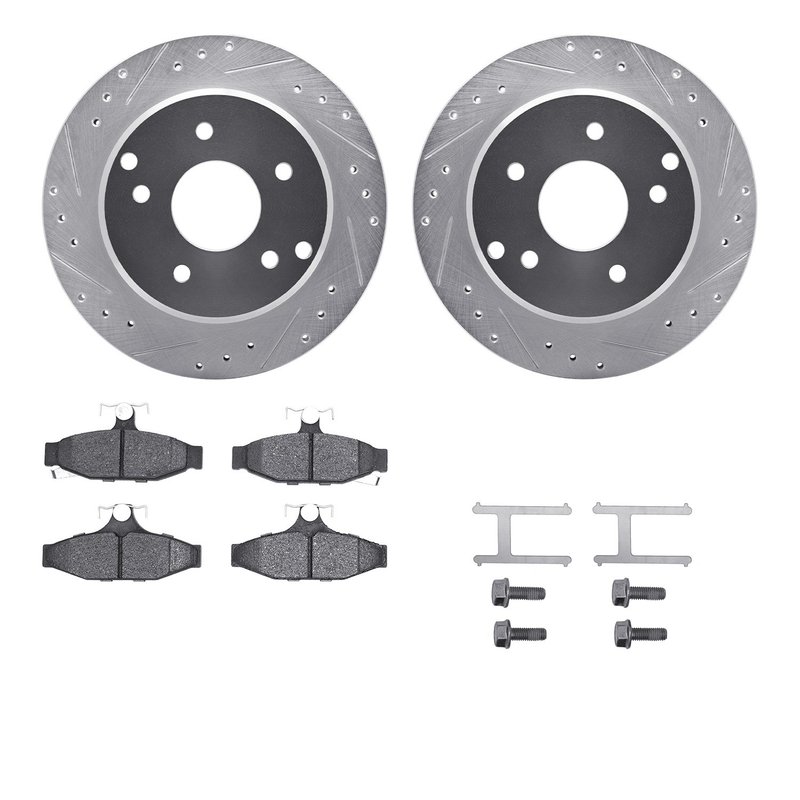 Dynamite Friction 7512-47076 Disc Brake Kit - Rear