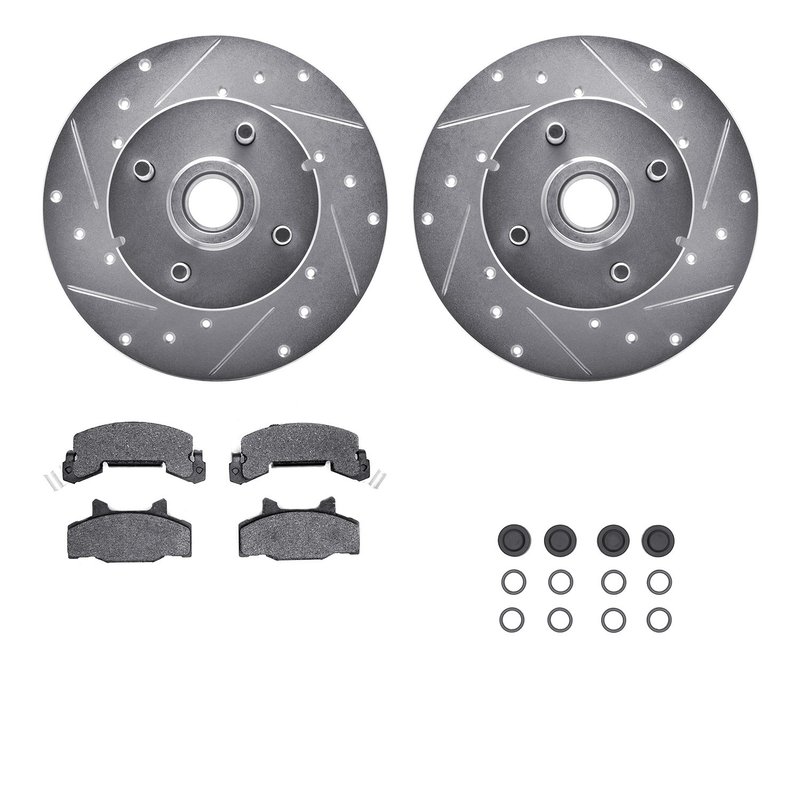 Dynamic Friction 7512-47128 Disc Brake Kit - Front