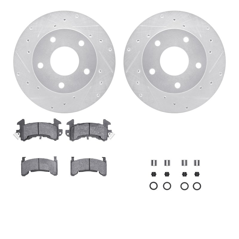 Dynamite Friction 7512-47142 Disc Brake Kit - Rear