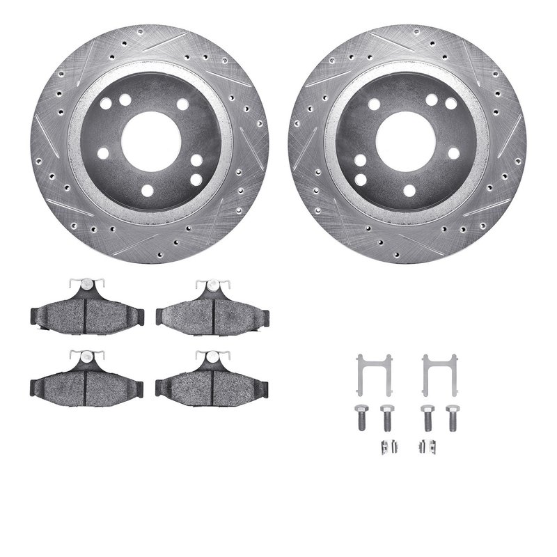 Dynamite Friction 7512-47149 Disc Brake Kit - Rear