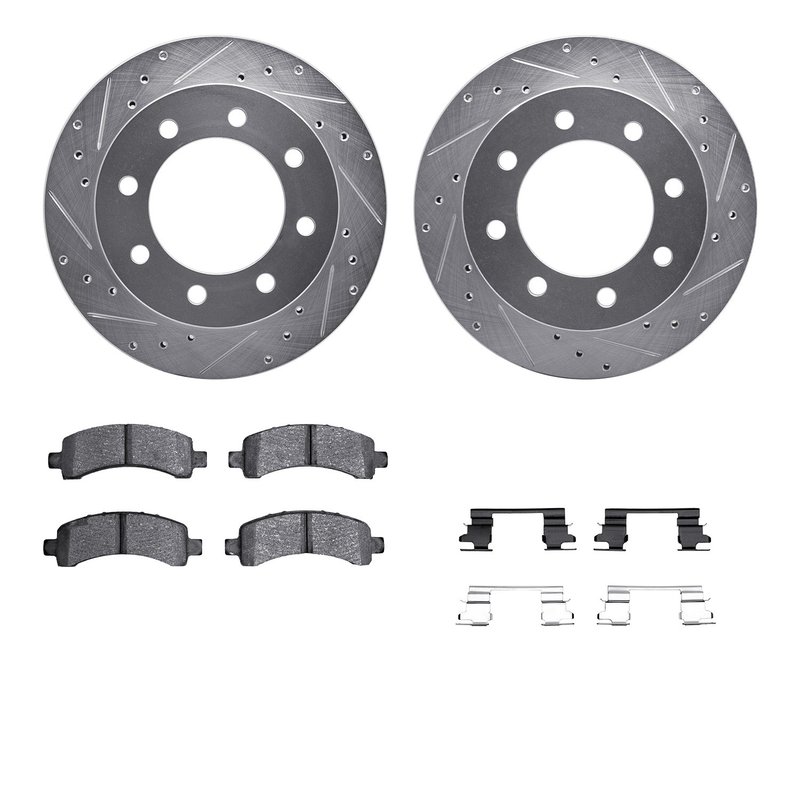 Dynamite Friction 7512-48007 Disc Brake Kit - Rear