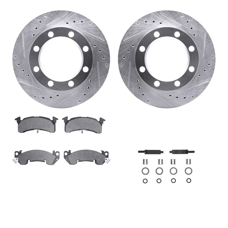 Dynamite Friction 7512-48012 Disc Brake Kit - Front