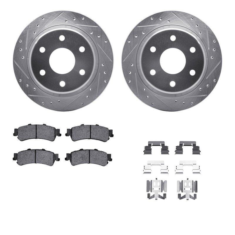 Dynamite Friction 7512-48043 Disc Brake Kit - Rear