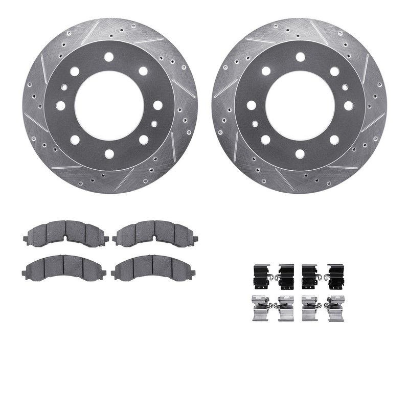 Dynamite Friction 7512-48053 Disc Brake Kit - Rear