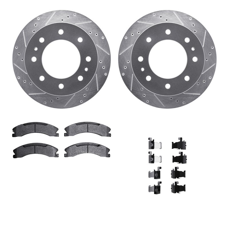 Dynamite Friction 7512-48070 Disc Brake Kit - Rear