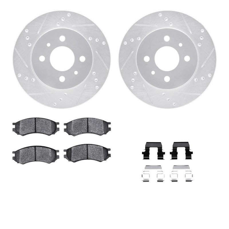 Dynamic Friction 7512-53001 Disc Brake Kit - Front