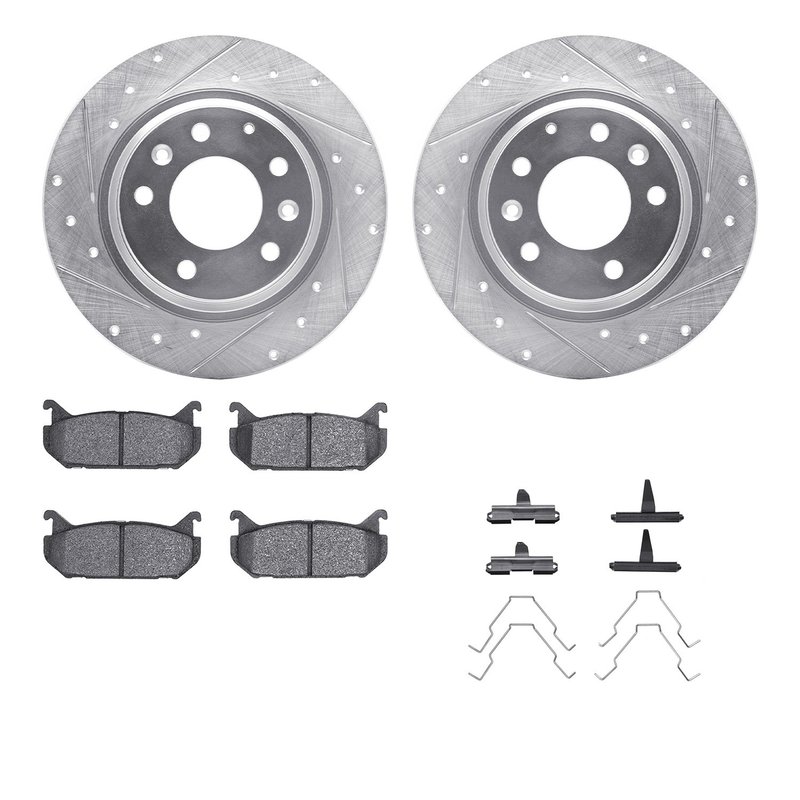 Dynamite Friction 7512-54064 Disc Brake Kit - Rear