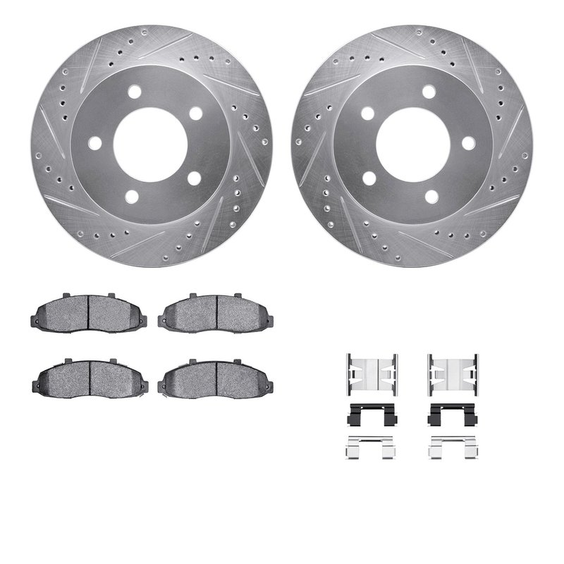 Dynamite Friction 7512-54137 Disc Brake Kit - Front