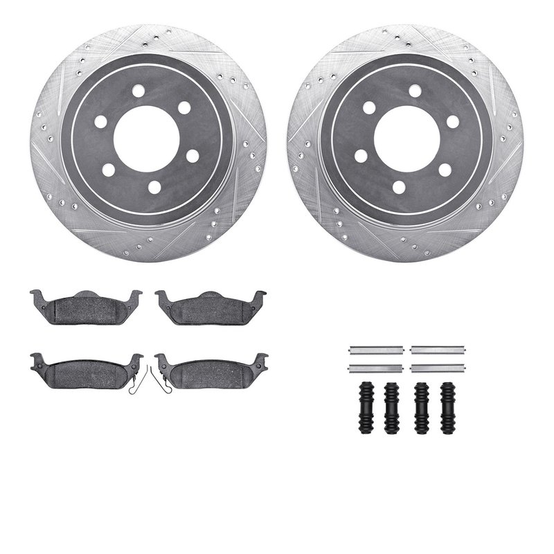 Dynamite Friction 7512-54146 Disc Brake Kit - Rear