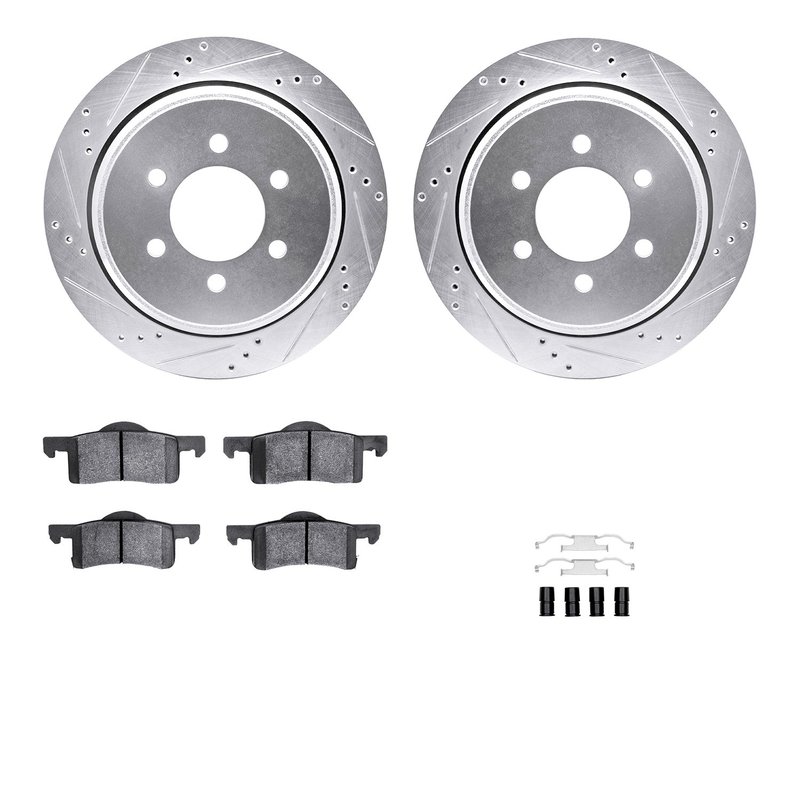 Dynamite Friction 7512-54149 Disc Brake Kit - Rear