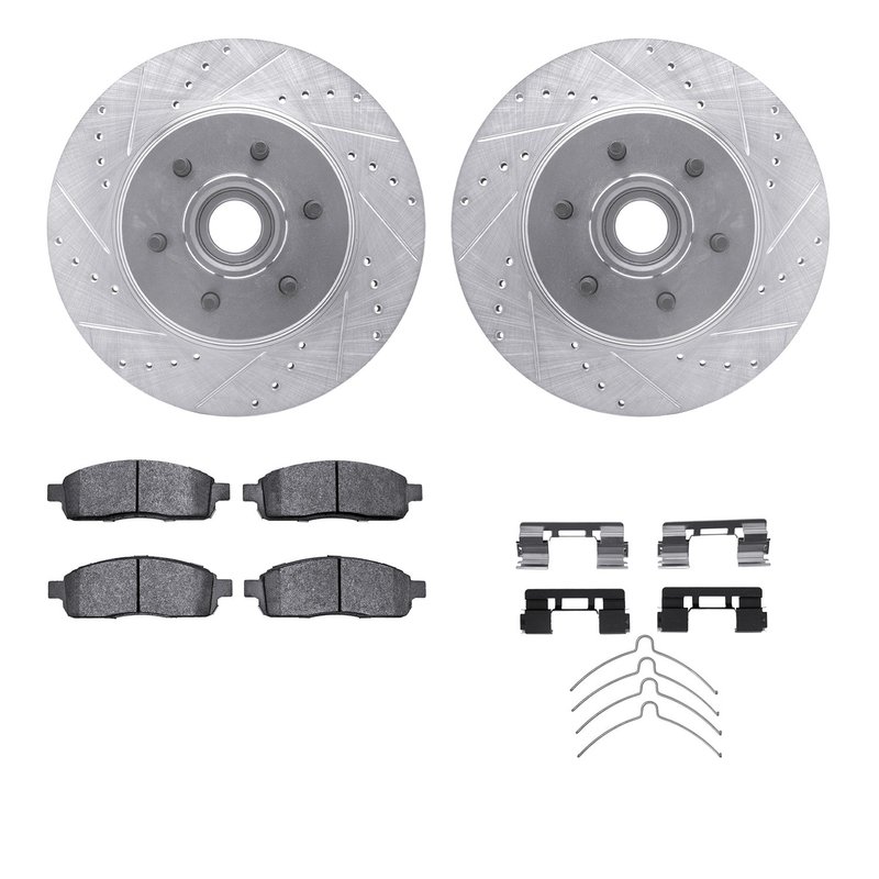 Dynamite Friction 7512-54155 Disc Brake Kit - Front