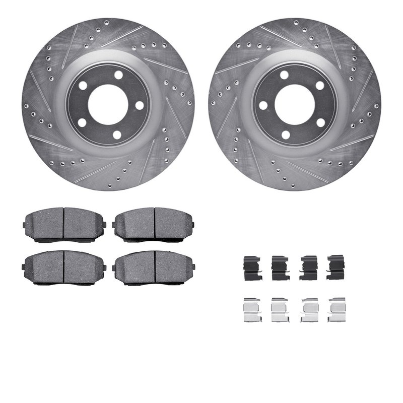 Dynamite Friction 7512-54188 Disc Brake Kit - Front