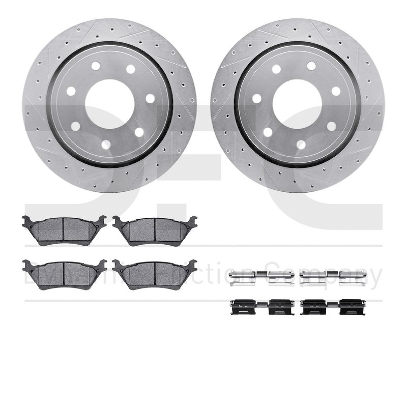 Dynamic Friction 7512-54207 Disc Brake Kit - Rear