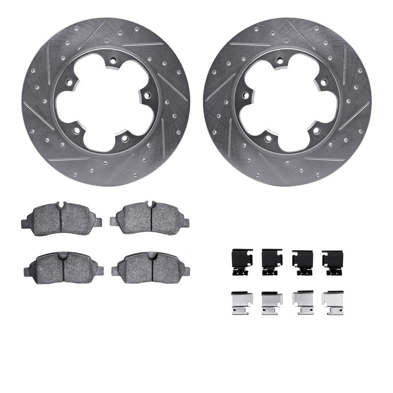 Dynamite Friction 7512-54221 Disc Brake Kit - Rear