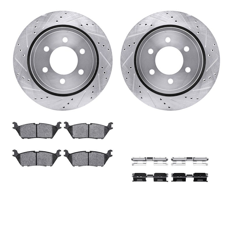 Dynamite Friction 7512-54228 Disc Brake Kit - Rear